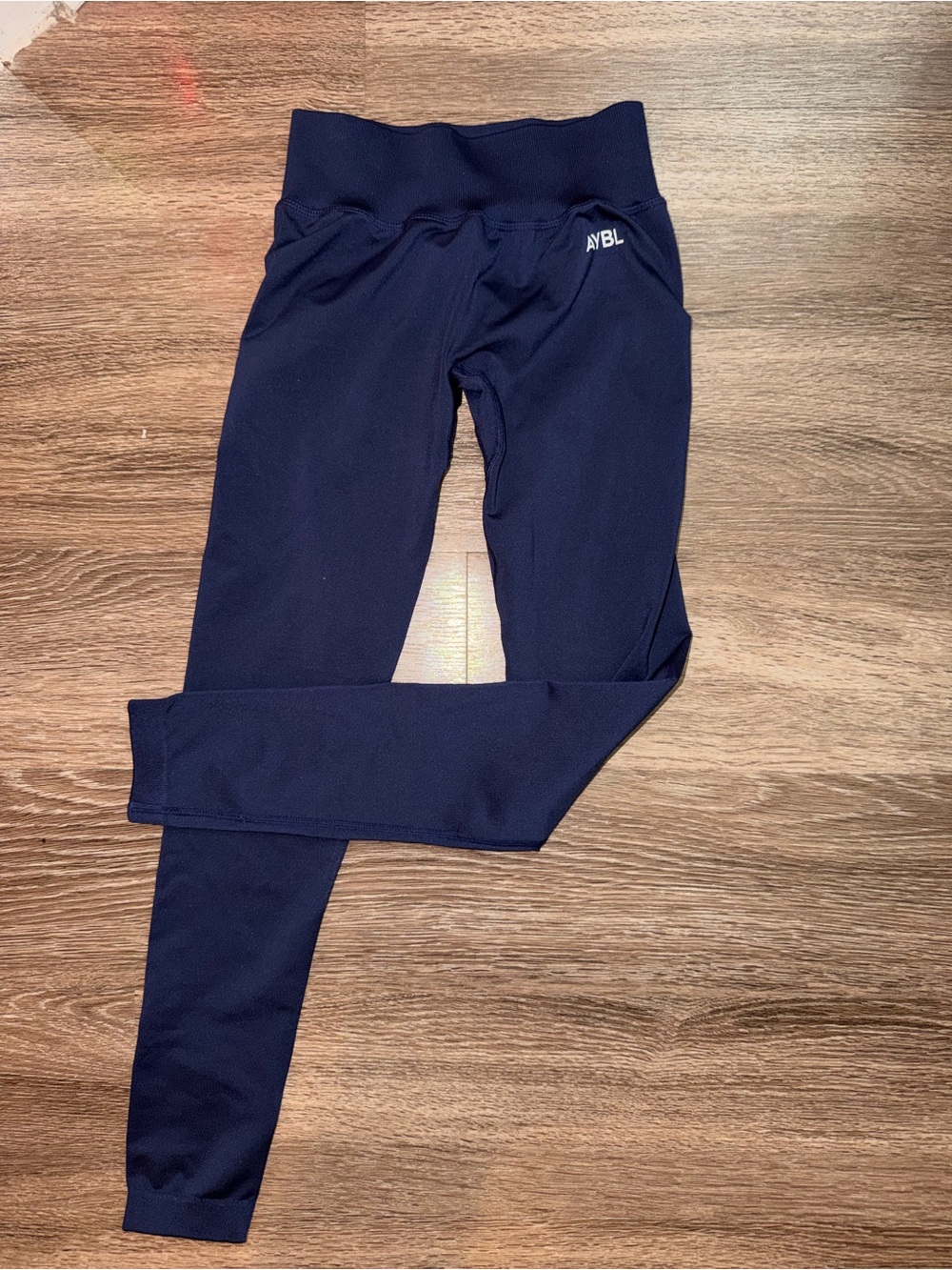 AYBL Navy Scrunch High-Waist Performance Leggings